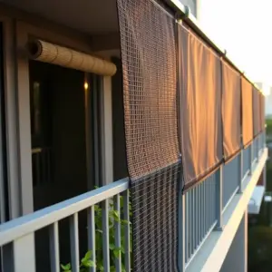 Czym osłonić balkon barierki